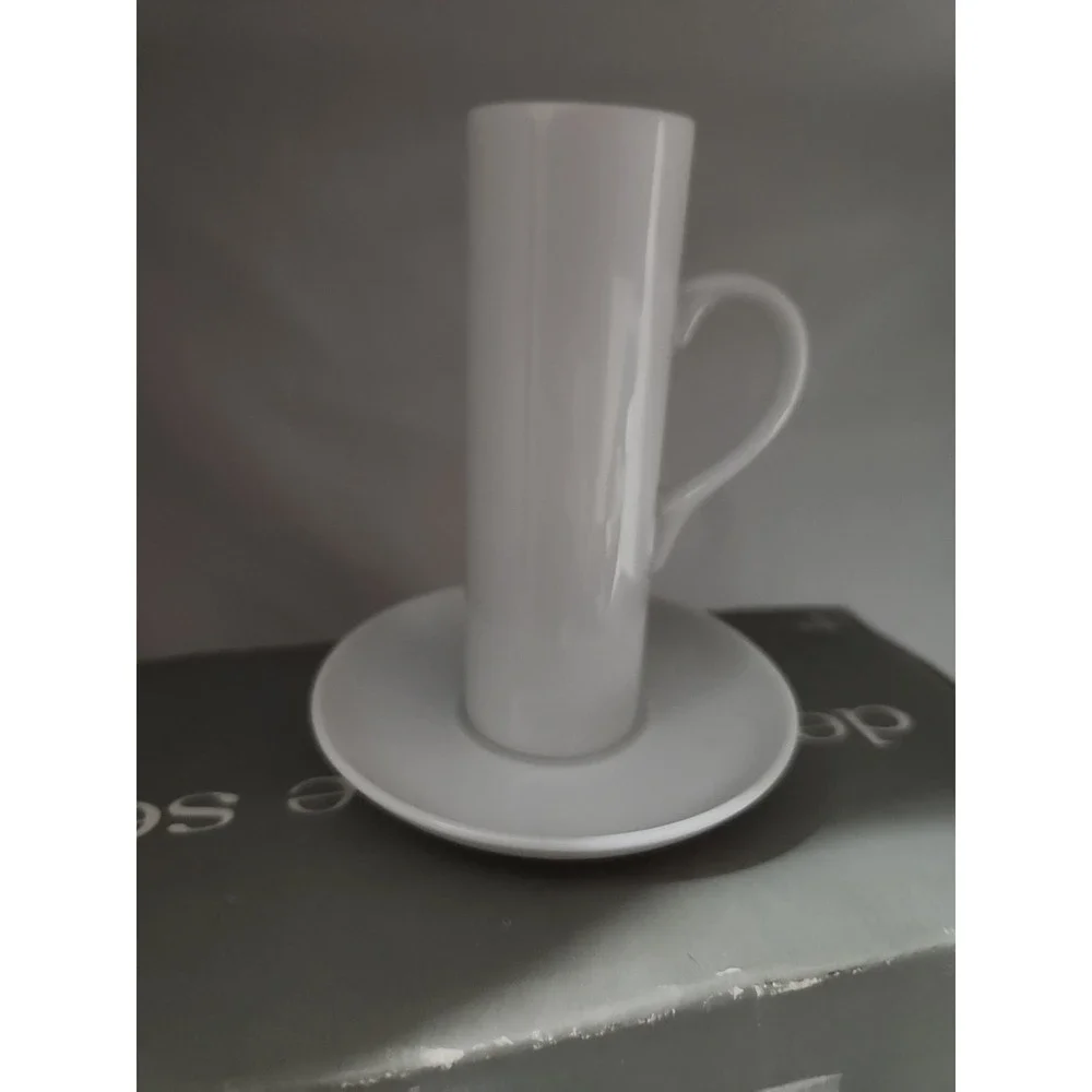 Vintage Tock‎ Japan Demi-Tasse Espresso Set Service for 6 White Porcelain P/34